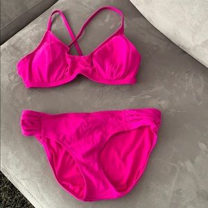 Athleta fuscia bikini
